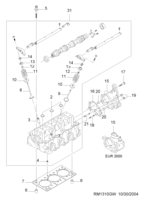 ENGINE [CYLINDER HEAD] Chevrolet MATIZ + SPARK (M100) [EUR] CYLINDER HEAD  (1310)