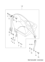 INTERIOR [SEAT&BELT] Chevrolet Matiz + Spark (M100) [GEN] FRONT SEAT BELT(I)  (7550)