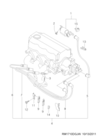 ENGINE [ENGINE ELECTRIC] Chevrolet Matiz + Spark (M100) [GEN] IGNITION CABLE  (1710)