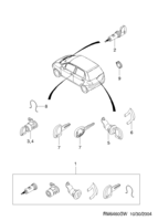 BODY&EXTERIOR [SIDE&REAR BODY] Chevrolet Matiz + Spark (M100) [GEN] CAR LOCKING  (6460) (LH)