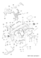 INTERIOR [INSTRUMENT PANEL&CONSOLE] Chevrolet Matiz + Spark (M100) [GEN] INSTRUMENT PANEL  (7110)