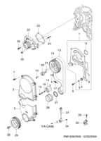 ENGINE [CYLINDER HEAD] Chevrolet Matiz + Spark (M100) [GEN] TIMING COVER  (1336) (LH)