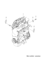 ENGINE [ENGINE COMMON] Chevrolet MATIZ + SPARK (M100) [EUR] ENGINE UNIT(1.0MPI)  (1116)