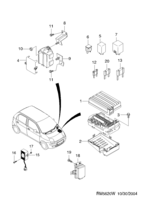 ELECTRICAL EQUIPMENTS [BATTERY & FUSE] Chevrolet Matiz + Spark (M100) [GEN] FUSE & RELAY  (5620)