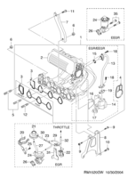 ENGINE [INTAKE MANIFOLD] Chevrolet MATIZ + SPARK (M100) [EUR] INTAKE MANIFOLD  (1520)