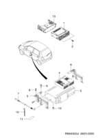 EQUIPEMENTS ELECTRIQUES [PIECES ELECTRIQUES] Chevrolet MATIZ + SPARK (M100) [EUR] SYSTEME AUDIO  (5430) (LH)