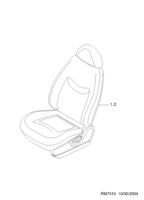 INTERIOR [SEAT&BELT] Chevrolet MATIZ + SPARK (M100) [EUR] FRONT SEAT  (7510)