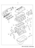ENGINE [ENGINE COMMON] Chevrolet MATIZ + SPARK (M100) [EUR] GASKET KIT(0.8)  (1140)