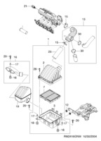 FUEL&ENGINE CONTROL [INTAKE&EXHAUST] Chevrolet Matiz + Spark (M100) [GEN] AIR INTAKE SYSTEM  (2416)