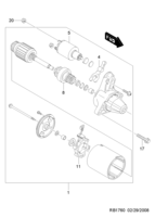 ENGINE [DISTRIBUTOR] Chevrolet Damas/Labo (B150/B175) [GEN] MOTOR A-STARTING  (1760)
