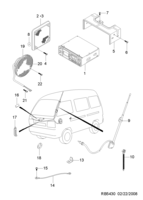 EQUIPEMENTS ELECTRIQUES [PIECES ELECTRIQUES] Chevrolet Damas/Labo (B150/B175) [GEN] SYSTEME AUDIO  (5430)
