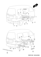 INTERIOR [FLOOR LINING] Chevrolet Damas/Labo (B150/B175) [GEN] FLOOR CARPET(CMV)  (7610)