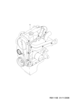 ENGINE [ENGINE COMMON] Chevrolet Damas/Labo (B150/B175) [GEN] ENGINE UNIT  (1110)