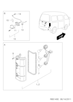 ELECTRICAL EQUIPMENTS [LAMP] Chevrolet Damas/Labo (B150/B175) [GEN] REAR LAMP(CMV)  (5140)