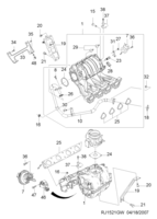 ENGINE [INTAKE&EXHAUST MANIFOLD] Chevrolet Lacetti + Optra (J200) [GEN] INTAKE MANIFOLD(FAM I DOHC)  (1521)