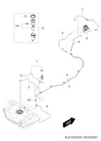 FUEL&ENGINE CONTROL [FUEL] Chevrolet LACETTI + NUBIRA + OPTRA (J200) [EUR] FUEL LINE  (DIESEL)  (2123)