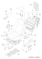INTERIOR [SEAT&BELT] Chevrolet Lacetti + Optra (J200) [GEN] FRONT SEAT PARTS  (7520)