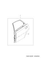 BODY&EXTERIOR [REAR DOOR PARTS] Chevrolet Lacetti + Optra (J200) [GEN] REAR DOOR PANEL  (6310)
