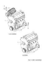 ENGINE [ENGINE COMMON] Chevrolet LACETTI + NUBIRA + OPTRA (J200) [EUR] ENGINE UNIT(FAM I DOHC)  (1111)