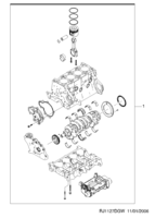 ENGINE [ENGINE COMMON] Chevrolet LACETTI + NUBIRA + OPTRA (J200) [EUR] SHORT BLOCK(DIESEL)  (1127)