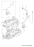 ENGINE [ENGINE BLOCK] Chevrolet LACETTI + NUBIRA + OPTRA (J200) [EUR] ENGINE OIL VENTILATION(FAM II)  (1241)