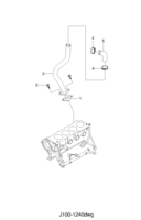 ENGINE [ENGINE BLOCK] Chevrolet Nubira (J100) [GEN] ENGINE OIL VENTILATION(FAM I)  (1240)