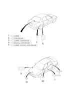 BODY&EXTERIOR [MOLDING PARTS] Chevrolet NUBIRA (J100) [EUR] LABEL&STICKER  (6670) (RH)