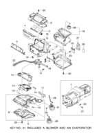 HEATER&AIR CONDITIONER [AIR CONDITIONER] Chevrolet Nubira (J100) [GEN] AIR CONDITIONER MODULE I  (8210)
