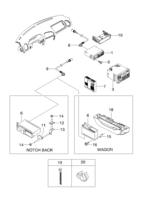 ELECTRICAL EQUIPMENTS [ELECTRICAL PARTS] Chevrolet NUBIRA (J100) [EUR] AUDIO SYSTEM  (5430) (LH)