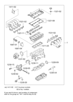 ENGINE [ENGINE COMMON] Chevrolet Nubira (J100) [GEN] REPAIR KIT(FAM I DOHC)  (1141)