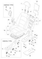 INTERIOR [SEAT&BELT] Chevrolet Nubira (J100) [GEN] FRONT SEAT PARTS  (7520)