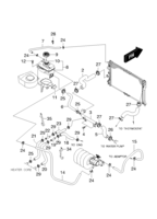 FUEL&ENGINE CONTROL [FUEL&COOLING SYSTEM] Chevrolet Nubira (J100) [GEN] RADIATOR HOSE&PIPE(FAM I)  (2231)