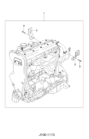 ENGINE [ENGINE COMMON] Chevrolet Nubira (J100) [GEN] ENGINE UNIT(FAM II DOHC)  (1113)