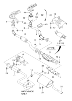 FUEL&ENGINE CONTROL [AIR INTAKE&EXHAUST PIPE] Chevrolet Nubira (J150) [GEN] EXHAUST PIPE LINE I  (2460)