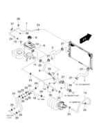 FUEL&ENGINE CONTROL [FUEL&COOLING SYSTEM] Chevrolet Nubira (J150) [GEN] RADIATOR HOSE&PIPE(FAM I)  (2231) (LH)