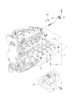 ENGINE [INTAKE&EXHAUST MANIFOLD] Chevrolet NUBIRA (J150) [EUR] EXHAUST MANIFOLD(FAM II DOHC)  (1533)