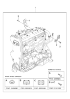 MOTOR [MOTOR COMÚN] Chevrolet NUBIRA (J150) [EUR] UNIDAD DEL MOTOR(FAM II DOHC)  (1113)
