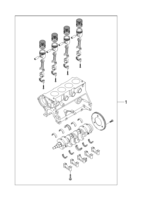 ENGINE [ENGINE COMMON] Chevrolet NUBIRA (J150) [EUR] SHORT BLOCK(FAM I)  (1120)