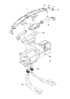 HEATER&AIR CONDITIONER [AIR DUCT] Chevrolet NUBIRA (J150) [EUR] AIR DISTRIBUTOR  (8110)