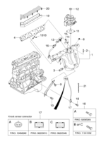 ENGINE [INTAKE&EXHAUST MANIFOLD] Chevrolet NUBIRA (J150) [EUR] INTAKE MANIFOLD(FAM II DOHC)  (1523)