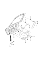 INTERIOR [DOOR TRIM] Chevrolet Nubira (J150) [GEN] TAILGATE TRIM I  (7231)
