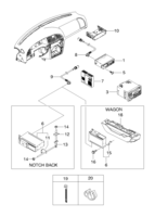 ELECTRICAL EQUIPMENTS [ELECTRICAL PARTS] Chevrolet Nubira (J150) [GEN] AUDIO SYSTEM  (5430) (LH)