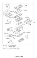 ENGINE [ENGINE COMMON] Chevrolet Nubira (J150) [GEN] REPAIR KIT(FAM I DOHC)  (1141)