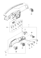 INTERIOR [INSTRUMENT PANEL&CONSOLE] Chevrolet Nubira (J150) [GEN] MOLDING&SWITCH  (7120) (RH)
