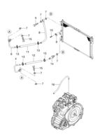 FUEL&ENGINE CONTROL [FUEL&COOLING SYSTEM] Chevrolet Nubira (J150) [GEN] OIL COOLER PIPE(ZF A/T)  (2244)