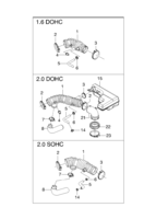 FUEL&ENGINE CONTROL [AIR INTAKE&EXHAUST PIPE] Chevrolet NUBIRA (J150) [EUR] AIR INTAKE SYSTEM II  (2411)