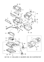 HEATER&AIR CONDITIONER [AIR CONDITIONER] Chevrolet Nubira (J150) [GEN] AIR CONDITIONER MODULE I  (8210)
