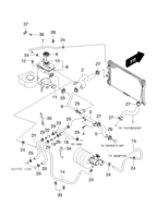 FUEL&ENGINE CONTROL [FUEL&COOLING SYSTEM] Chevrolet NUBIRA (J150) [EUR] RADIATOR HOSE&PIPE(FAM I)  (2231)