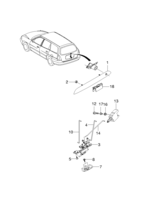 BODY&EXTERIOR [SIDE&REAR BODY] Chevrolet Nubira (J150) [GEN] TAILGATE LOCK II  (6452)
