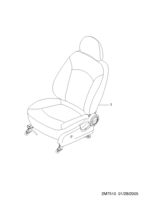 INTERIOR [SEAT&BELT] Chevrolet MATIZ + SPARK (M200) [EUR] FRONT SEAT  (7510)